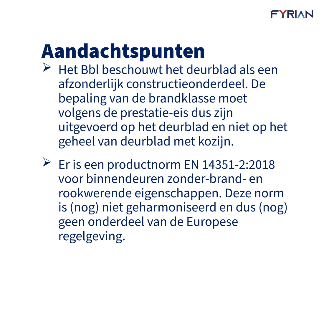 Slide 8: Aandachtspunten