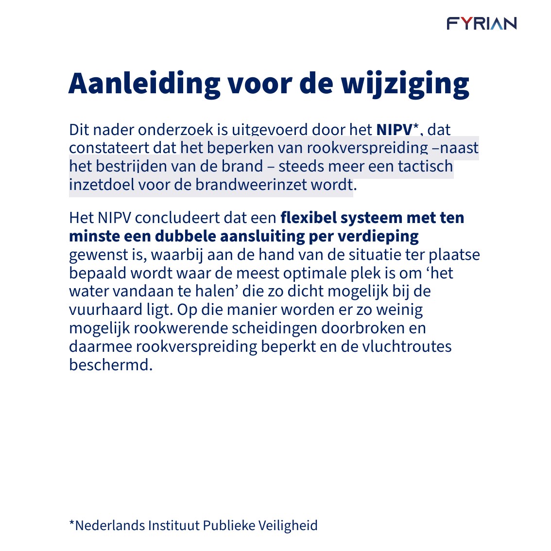 Slide 5: Aanleiding voor de wijziging