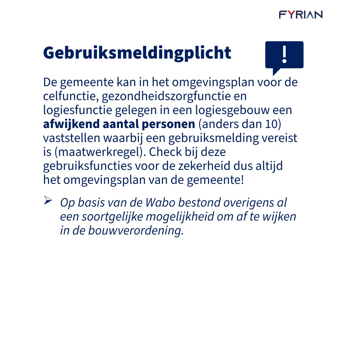 Slide 6: Gebruiksmeldingplicht