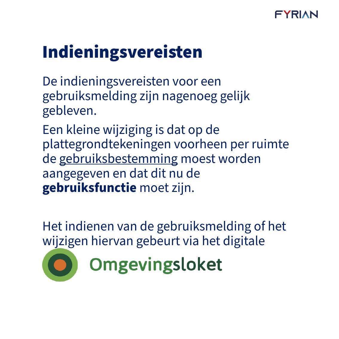 Slide 7: Indieningsvereisten