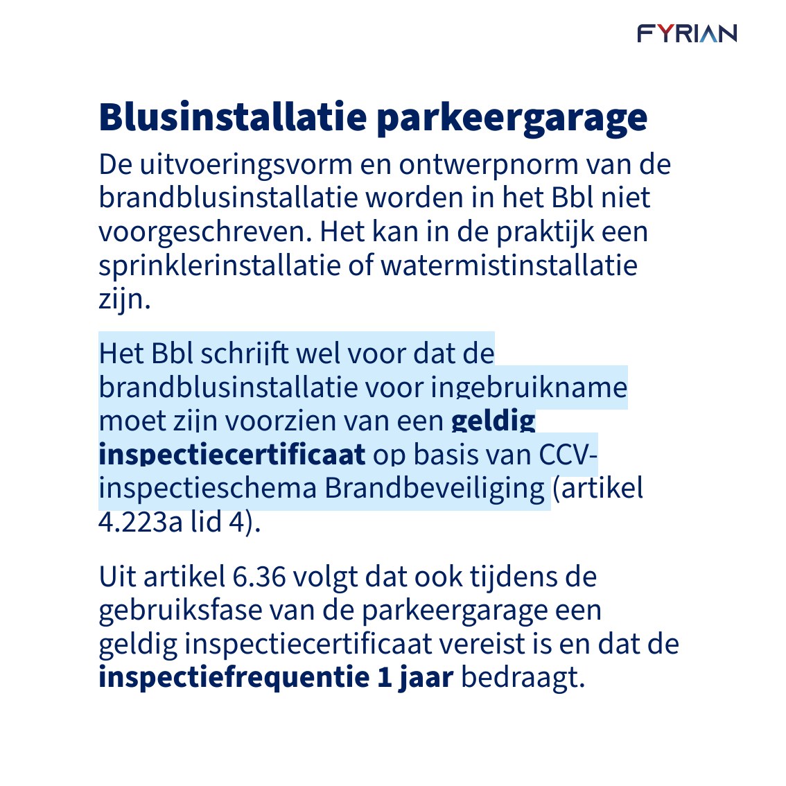 Slide 8: Blusinstallatie parkeergarage